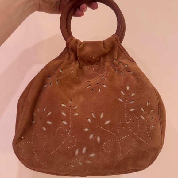 Talbots Suede Handbag - Picture 2 of 4